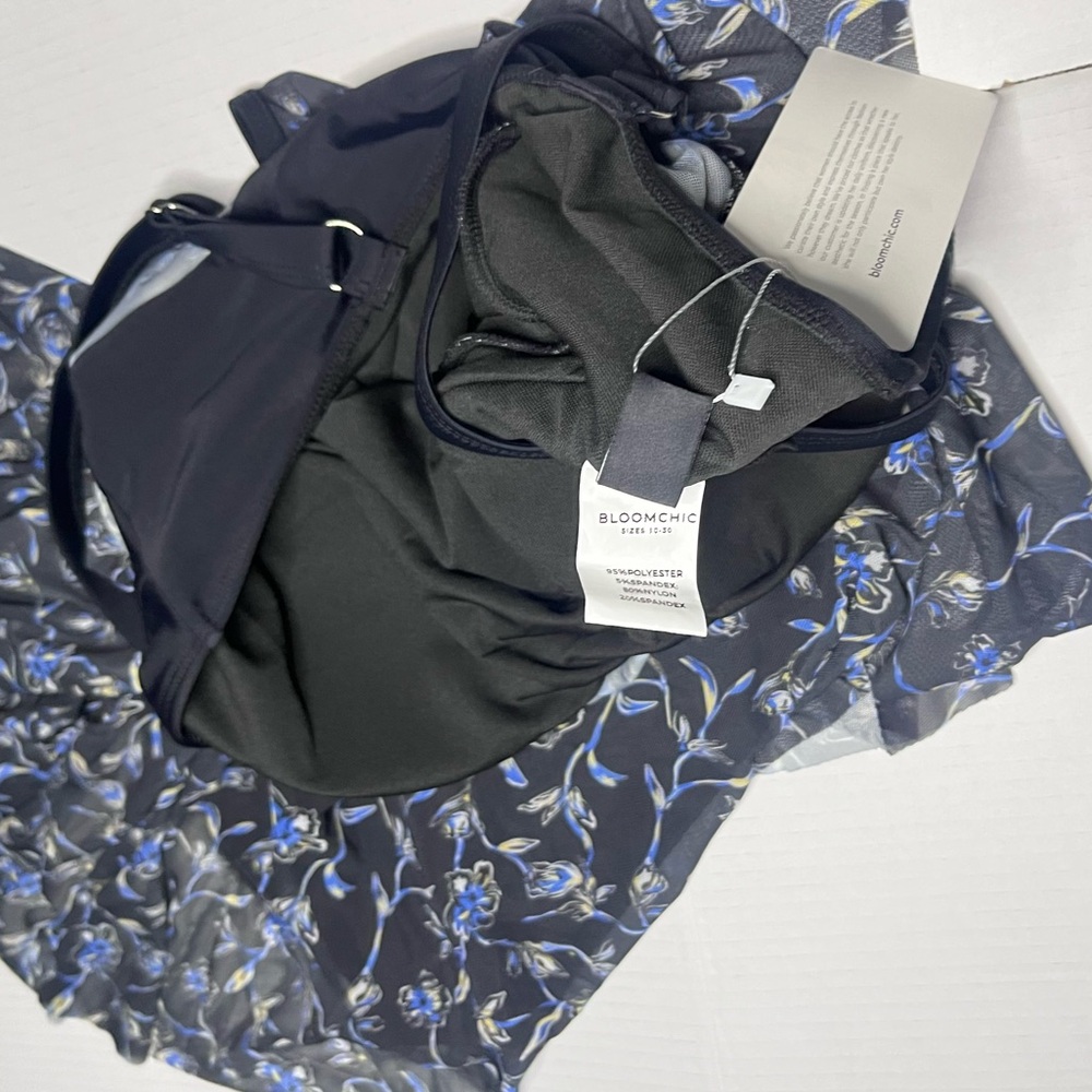BLOOMCHIC Floral Mesh Swim Dress - Picture 12 of 15